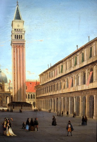 Louis XVI - Venise, Place Saint-Marc - École vénitienne de la fin du 18e siècle